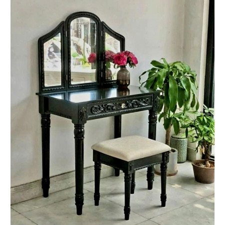 BL421B - Just Home : Bộ Bàn Trang Điểm - Màu Đen